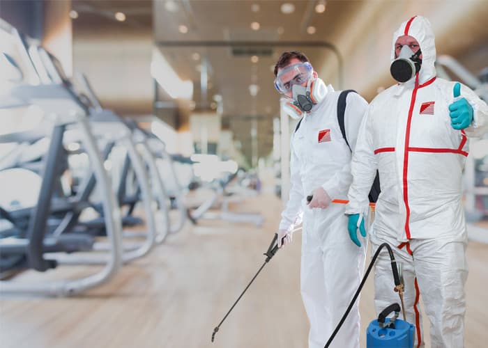Проведение очистки и дезинфекции систем вентиляции в фитнес-клубе в Дубне